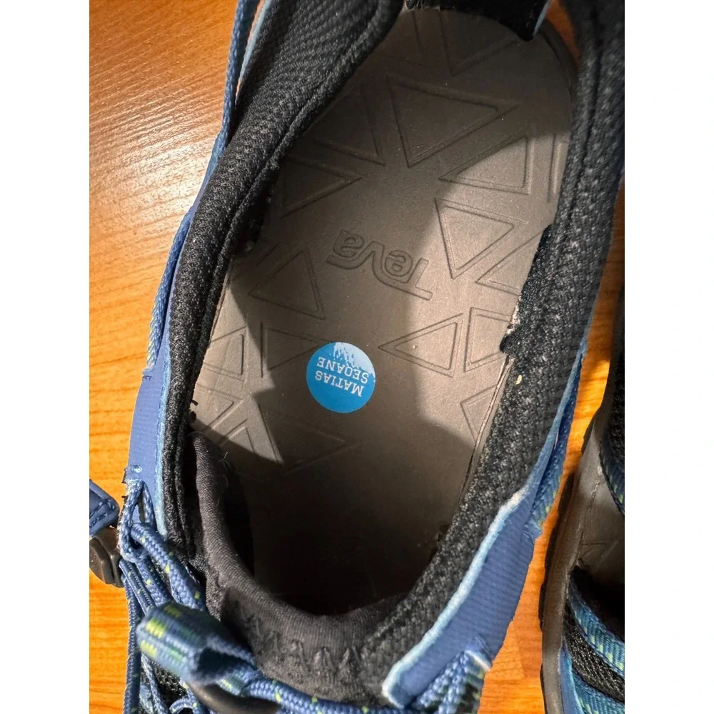 Teva Little Kids Manatee Sandal‎ Size 6 Blue Hiking Breathable Shoes Mesh Summer